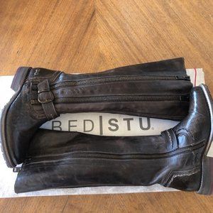 Bed Stu tall dark brown boots